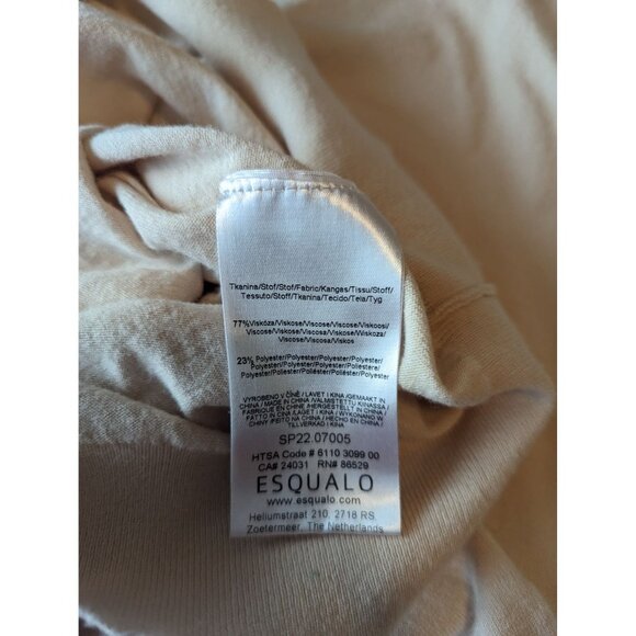 Esqualo Small Boxy Basic Knit Sweater Ivory Classic, minimalist - Picture 5 of 6